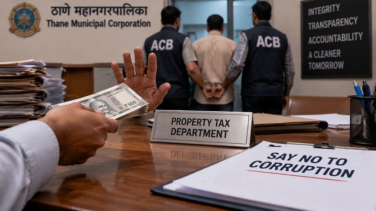Thane Municipal Corporation Staffer Arrested By ACB For Allegedly Accepting ₹2,500 Bribe