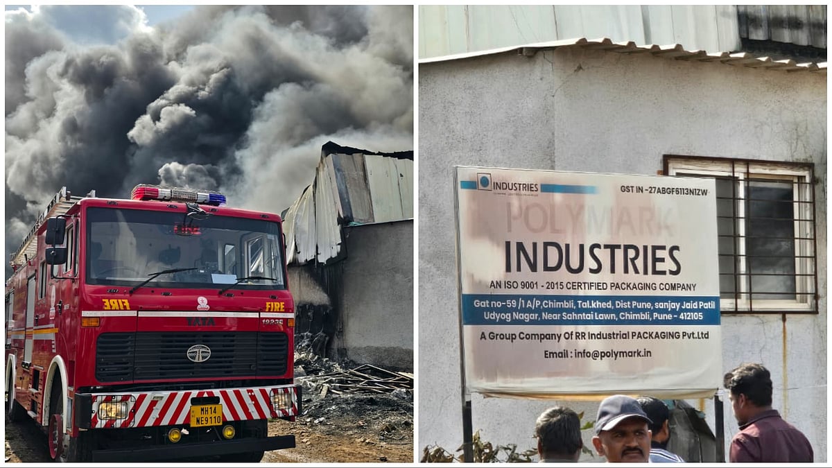 Pune VIDEOS: Massive Fire At Plastic Factory Near Moshi; Workers Rescued, Adjacent Unit Saved