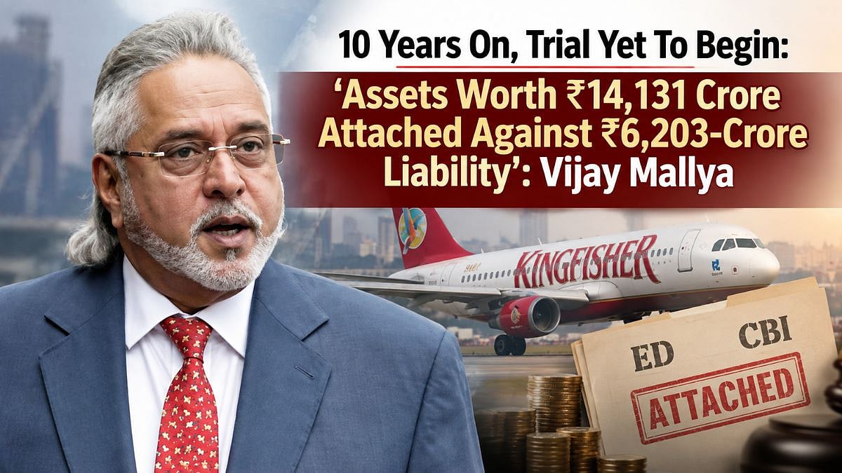 'Assets Worth ₹14,131 Crore Attached Against ₹6,203-Crore Liability': Vijay Mallya