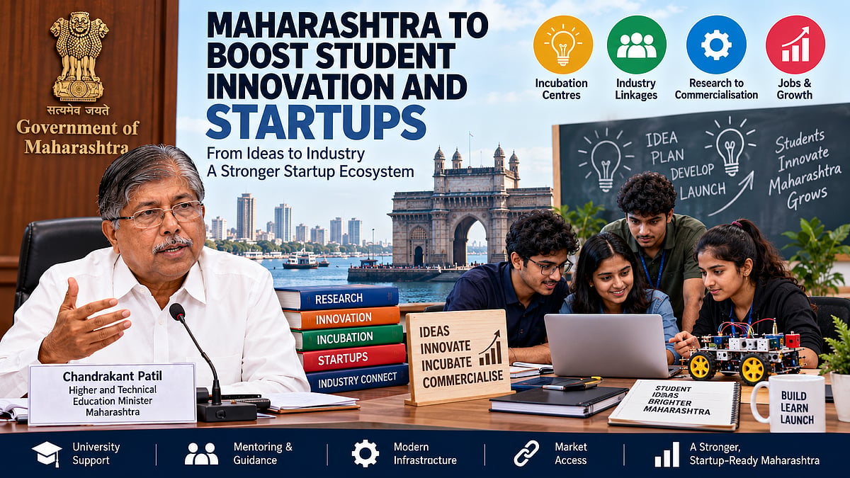 Maharashtra Plans State-Level Incubation And Startup Policy To Turn Student Research Into Commercial Ventures