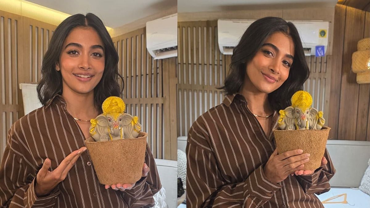 Ganesh Chaturthi: Actress Pooja Hegde Adopts Seed-Embedded Ganesha Idol To Promote Green Ganpati Celebration In Mumbai 