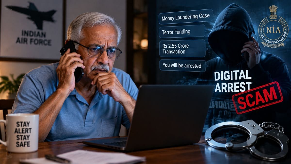 Mumbai Cyber Fraud: 63-Year-Old Retired Air Force Officer Targeted In ₹2.55-Crore 'Digital Arrest' Scam By Fake Police, ATS Officials