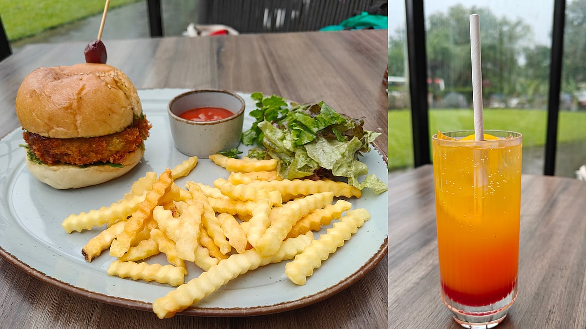 Spiced Cottage Cheese Burger and Cherry Bomb