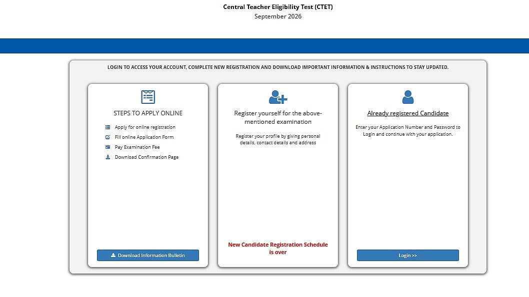 CTET September 2026 Correction Window Ends Today At ctet.nic.in; Check Steps To Edit Application Form Here