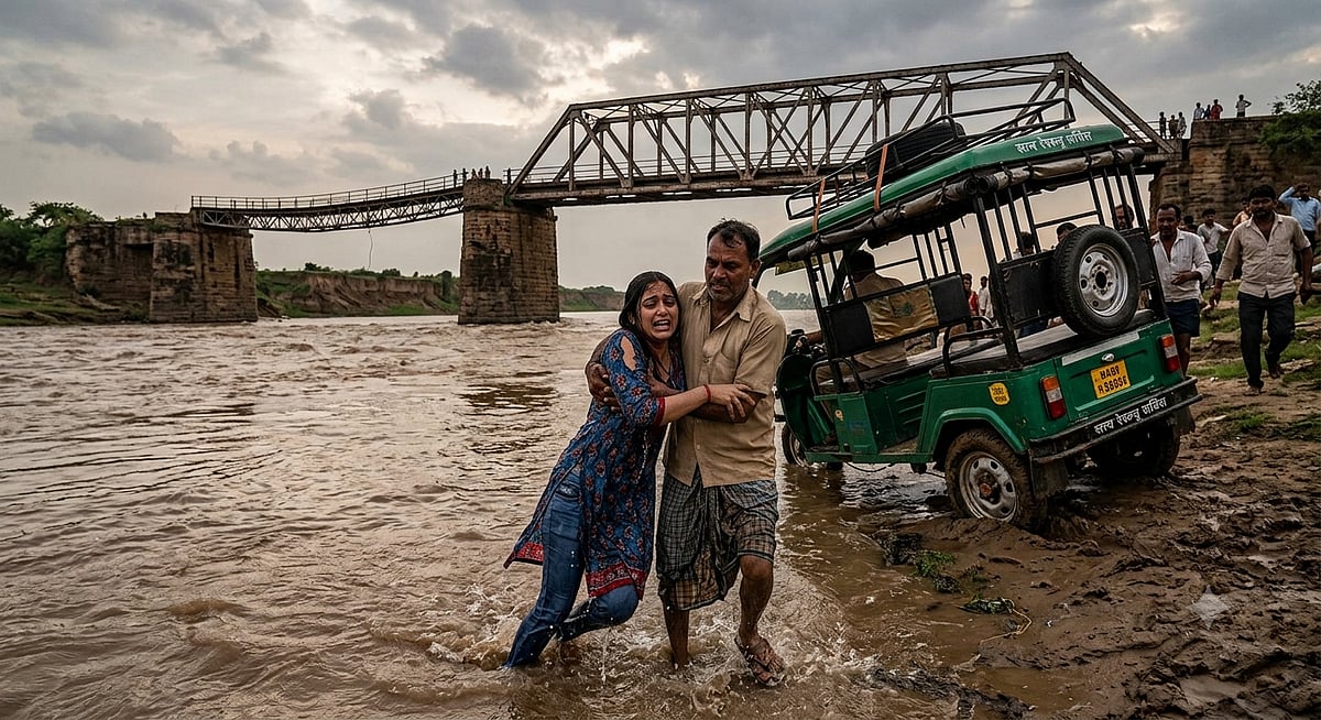 Morena Woman Suicide: 26-Year-Old  Jumps Into River From Old Nepri Bridge, E-rickshaw Driver Dives In To Save Her