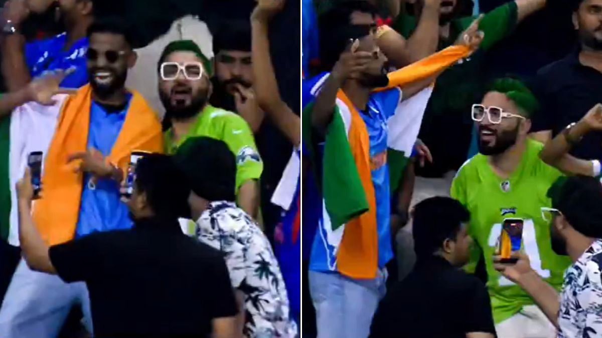 Viral Pakistani Fan Dances With Indian Supporter On ‘Dhurandhar’ Track During IND Vs BAN Women’s Asia Cup Semi-Final | VIDEO