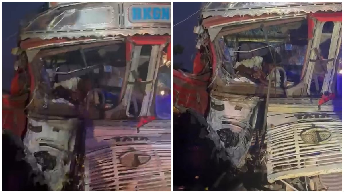 Nanded Accident: 6 Killed,8 Injured After Tata Magic Collides With Truck On Highway