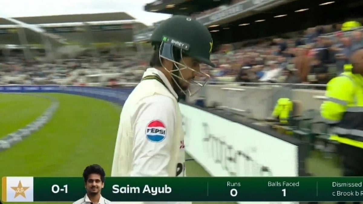 7,000 Km For Two Ducks! Saim Ayub’s Journey Ends In Nightmare After Opener Scores Two Ducks In PAK Vs ENG 3rd Test| VIDEO