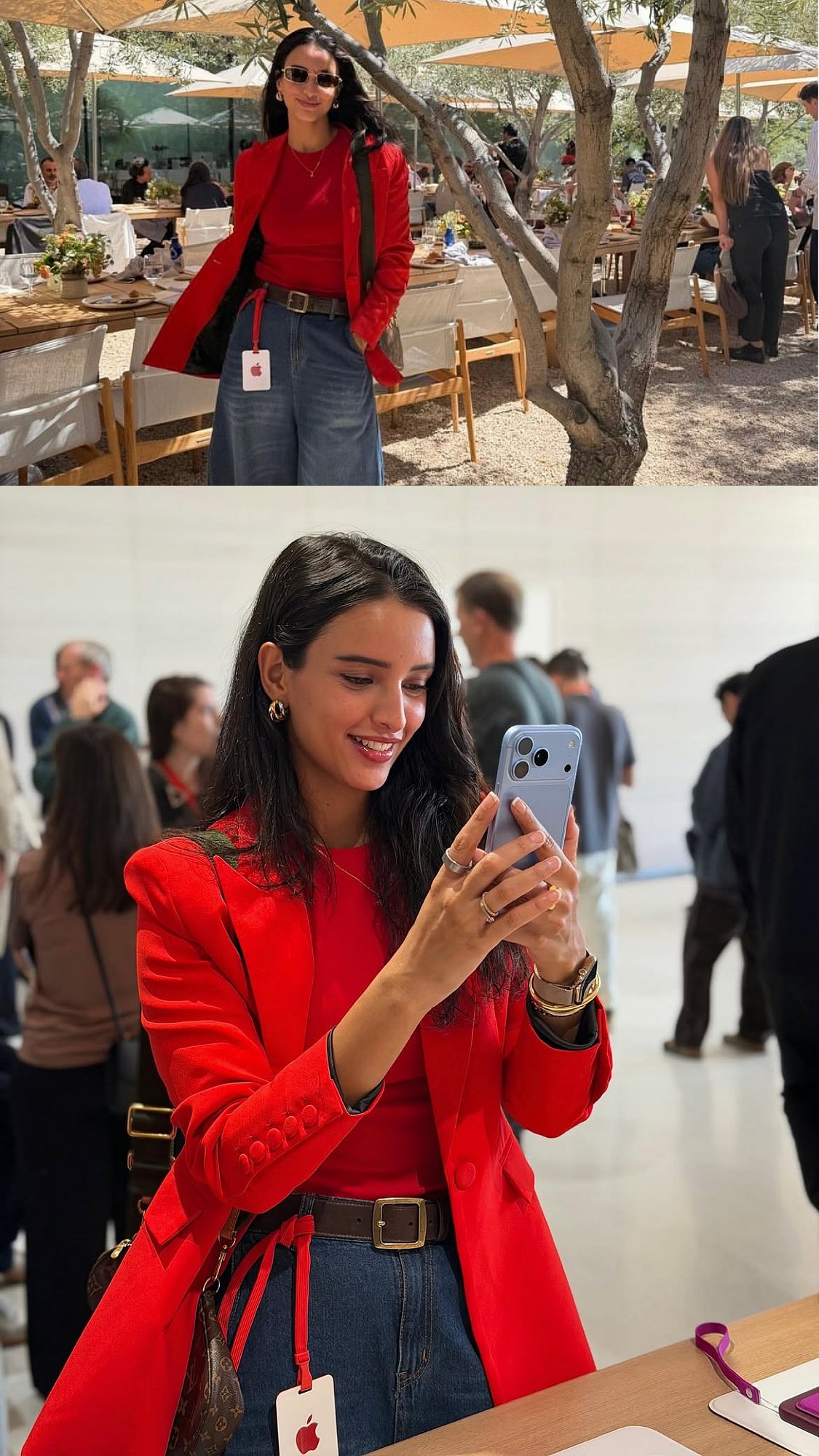Triptii Dimri Serves Effortless Chic In Red Blazer & Baggy Jeans At Apple Event In California
