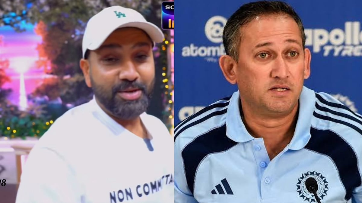 'Is He Trolling?': Rohit Sharma's 'Non-Committal' T-Shirt Sparks Buzz, Fans Link It To Ajit Agarkar's Old Remark