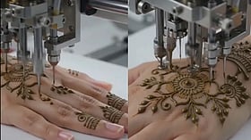 Harsh Goenka shares mehendi-application machine video, sparking debate on automation and jobs
