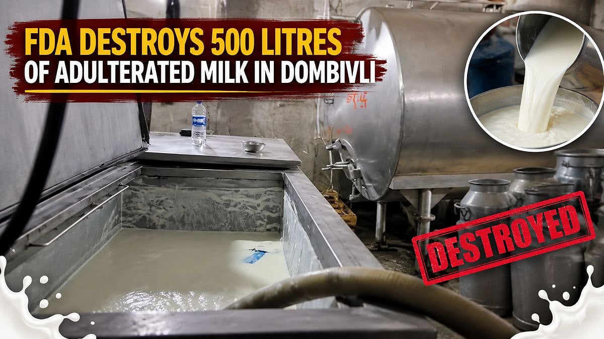 Maharashtra FDA Destroys 500 Litres Of Suspected Adulterated Milk In Dombivli West’s Bhoirwadi, Probe Launched