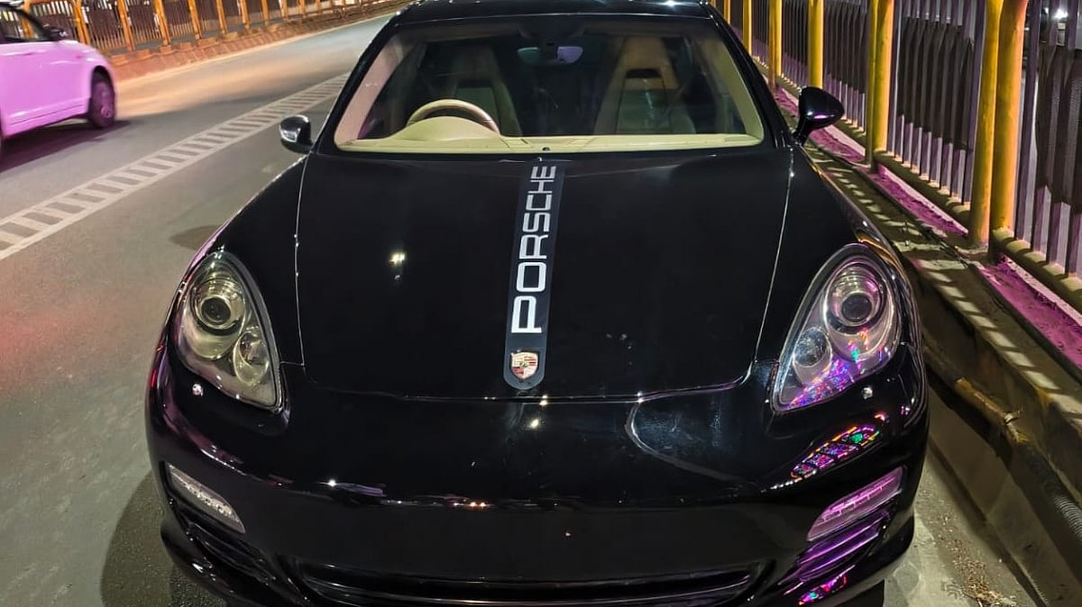 WATCH: Punjab-Registered Porsche Panamera Fined In Pune For Improper Number Plate & Black Film