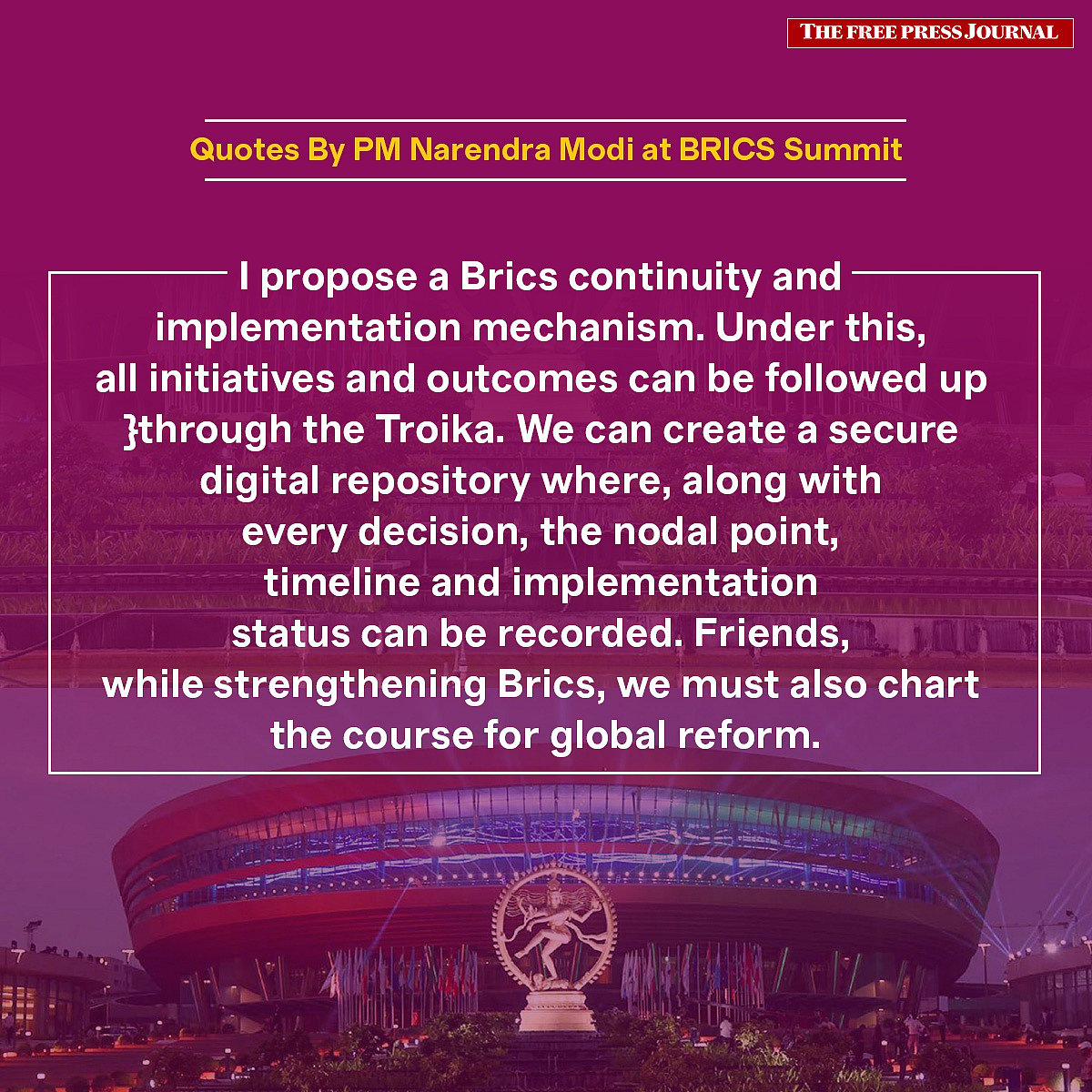 PM Modi highlights India’s people-centric and humanity-first approach during its BRICS chairship, with resilience, innovation, cooperation and sustainability as key priorities.