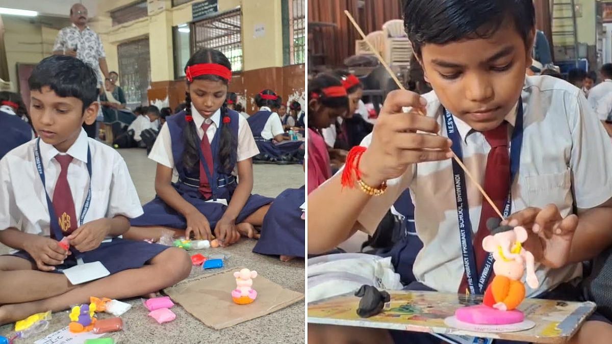 Bhiwandi Students Create Eco-Friendly Ganesh Idols As 225 Children Showcase Creativity At School Competition
