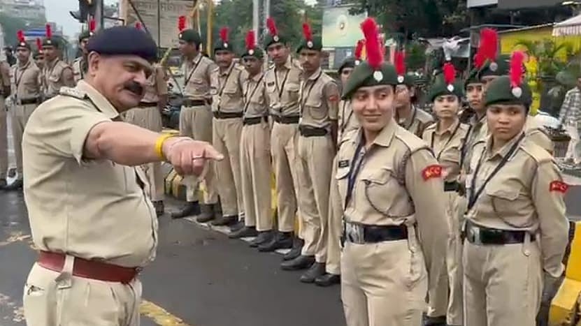 NCC Cadets Join Traffic Police To Promote Road Safety In Indore
