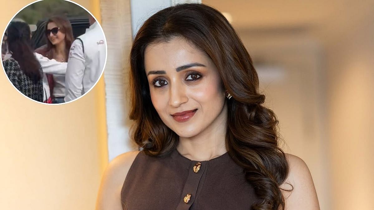 Trisha Krishnan Spotted At Silverstone After Tamil Nadu CM Vijay’s Arrival As Ajith Kumar Races In Michelin Le Mans Cup 2026 – VIDEO