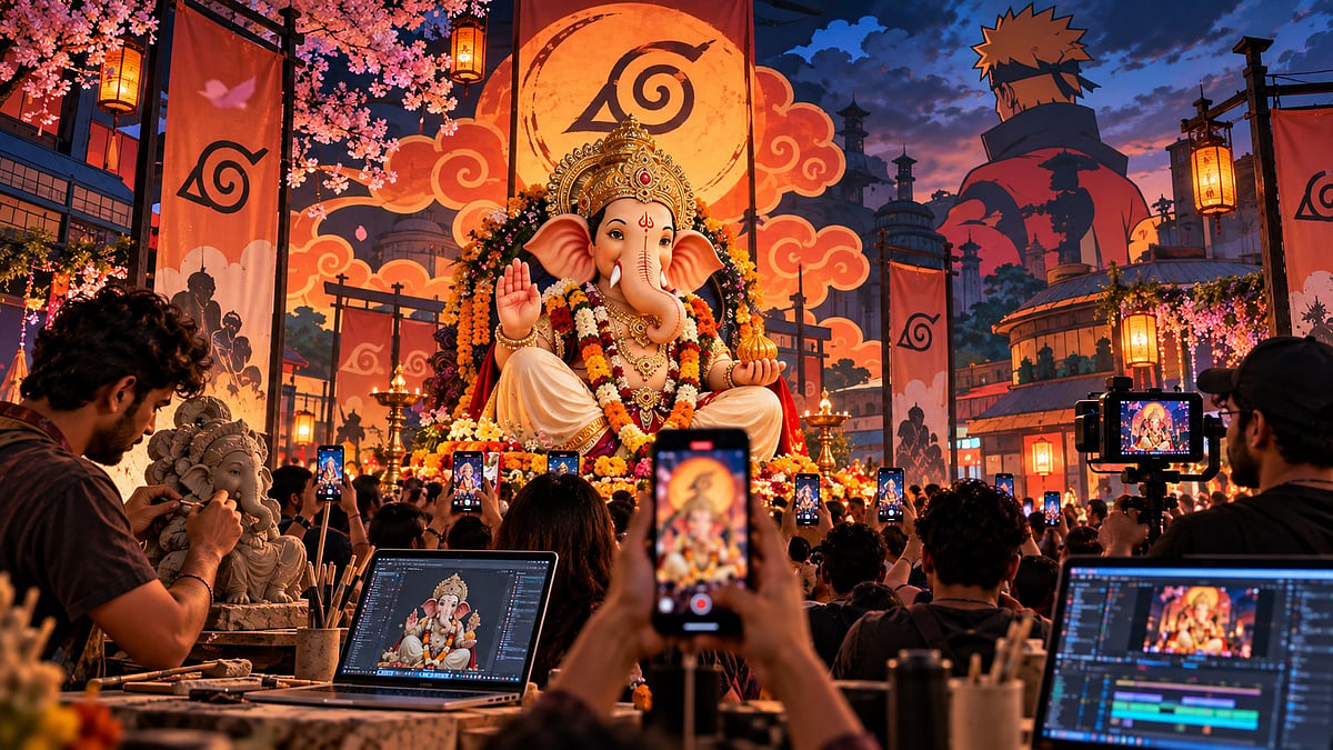 Ganeshotsav's New Creative Economy: When Bappa Meets Naruto, AI, And Instagram