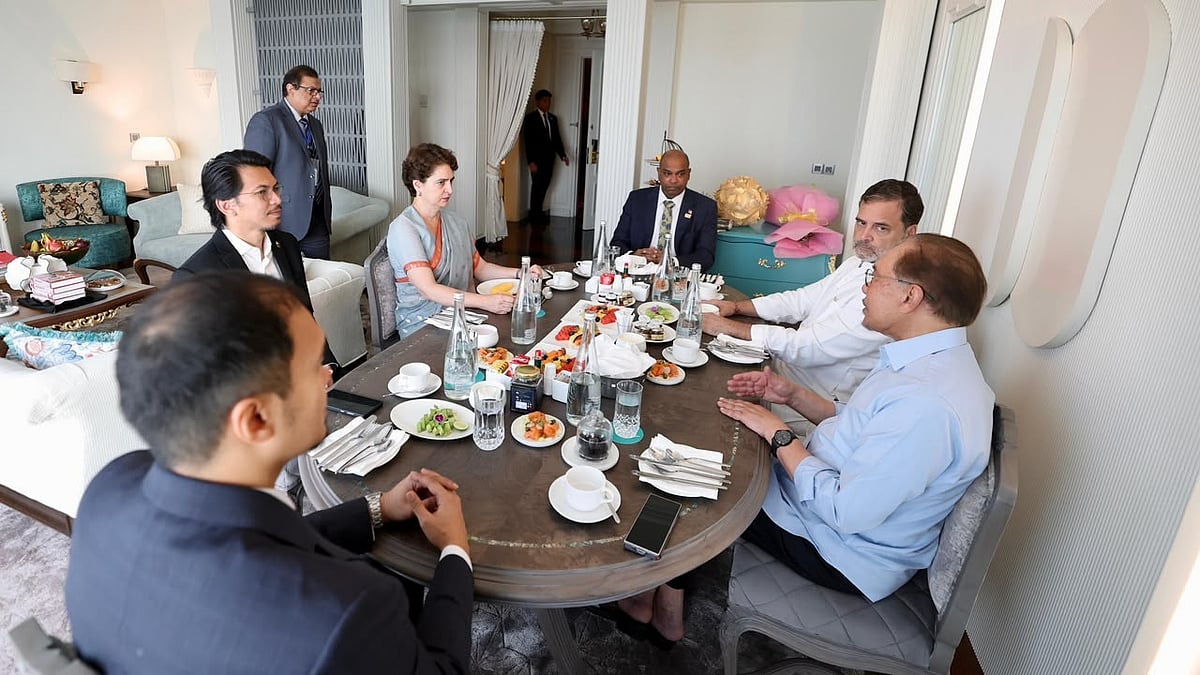 Rahul Gandhi, Priyanka Gandhi Vadra Meet Malaysian PM Anwar Ibrahim In New Delhi During BRICS Summit Visit