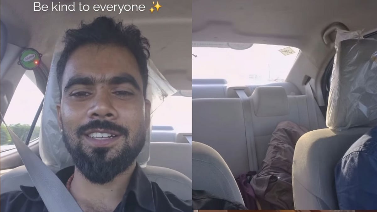 'You Have A Golden Heart': Noida Man Takes Over Cab Wheel After Exhausted Driver Sleep In Backseat During Lucknow Trip; Netizens Applaud 