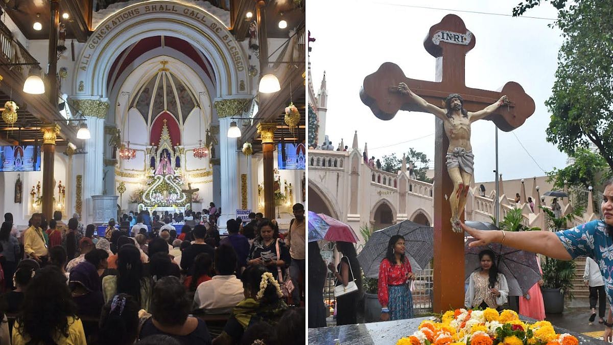 Heavy Rain Dampens Opening Day Of Bandra Fair As Stall Owners Fear Losses Amid Poor Visitor Turnout