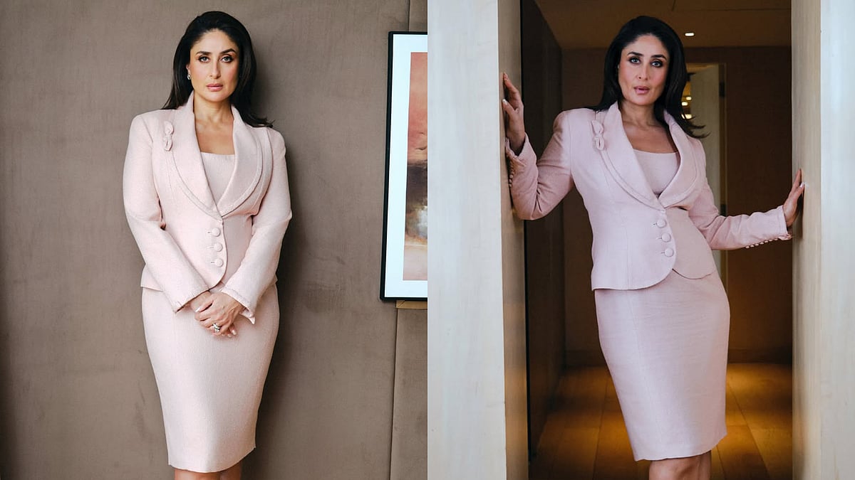 Kareena Kapoor Khan Revives John Galliano's Baby-Pink Skirt Suit From 1999 While Promoting Daayra
