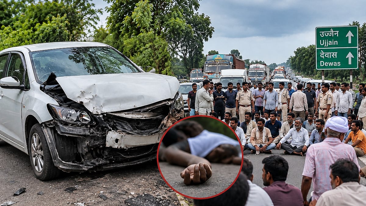 Speeding Car Kills 48-Year-Old Man On Ujjain-Dewas Road, Angry Villagers Block Traffic In Ujjain