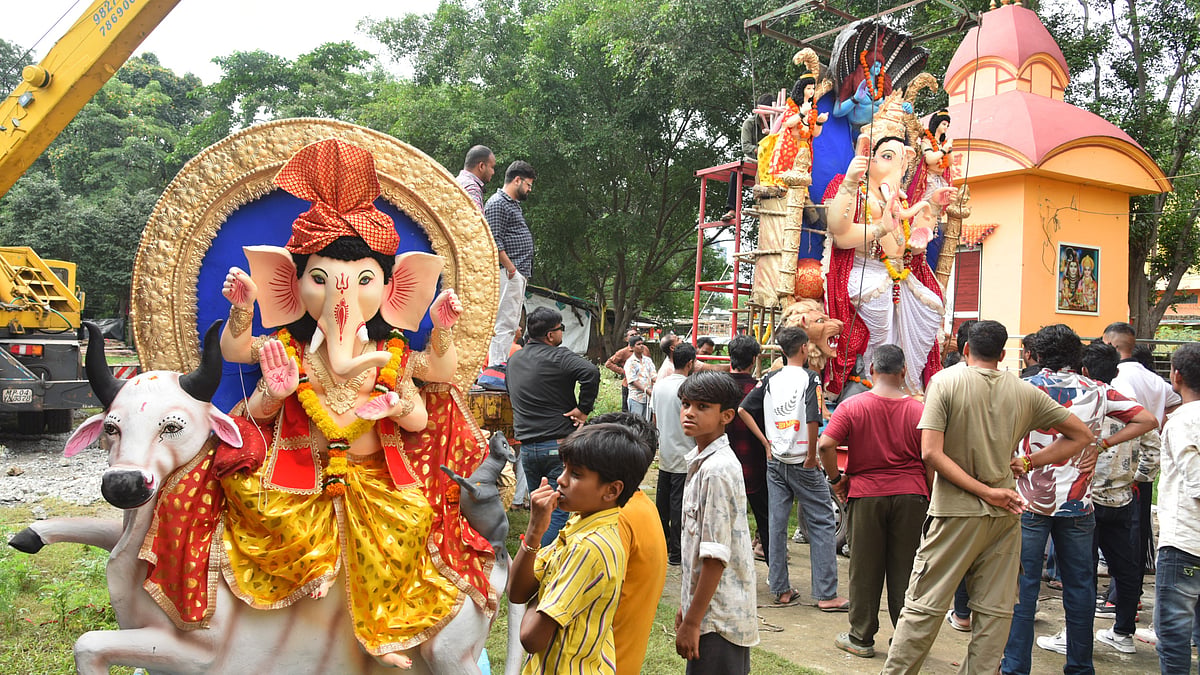 Bhopal Ke Raja Turns 80 As Ganesh Utsav Begins; Dagdusheth Replica, Simhastha-Themed Pandals Await Devotees