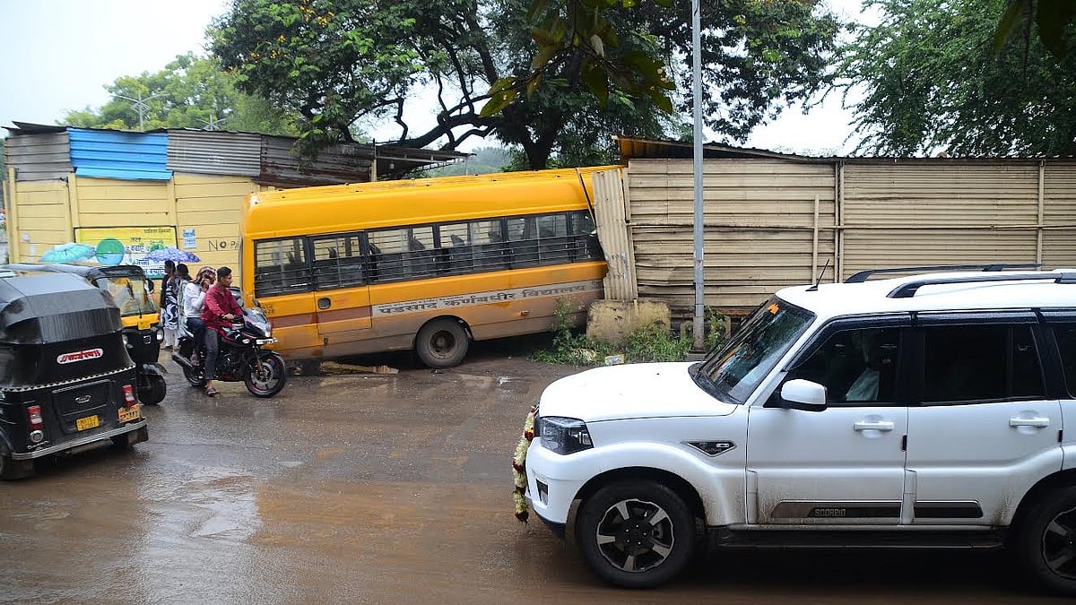 Nashik: Driver’s Presence Of Mind Averts Tragedy After School Bus Brakes Fail
