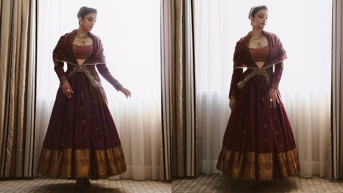 Keerthy Suresh Honours Her South Indian Roots In Kanchipuram Ensemble, Traditional Gold Jewellery At TIFF 2026
