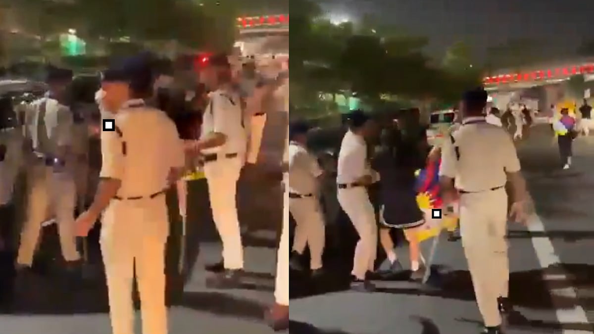 Delhi Police Detain Around 50 Tibetan Protesters Near Bharat Mandapam Over Xi Jinping’s India Visit | VIDEO