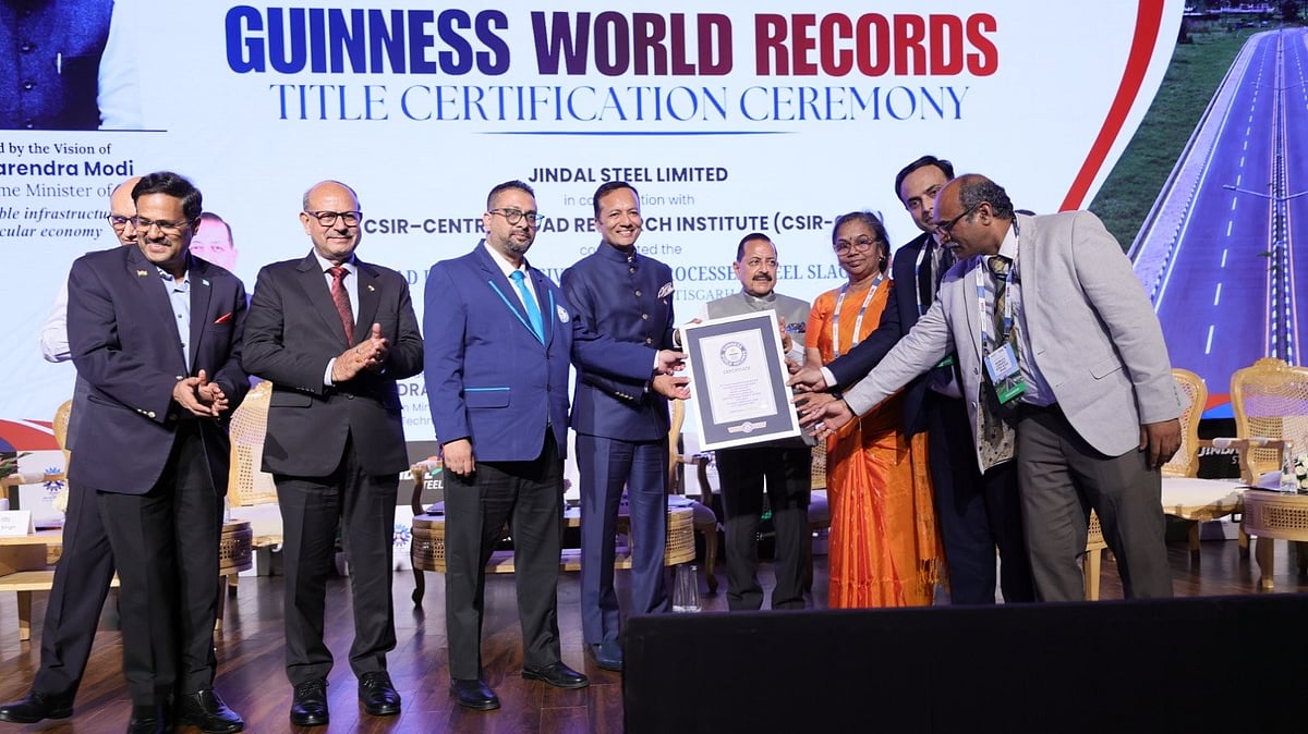 Jindal Steel Builds World's Longest Steel Slag Road In Chhattisgarh, Earns Guinness World Records Recognition