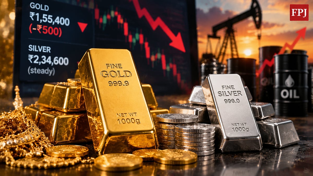 Gold Prices Fall ₹500 In Delhi To ₹1.55 Lakh Per 10 Gram As Crude Oil Surge And Strong Dollar Pressure Bullion Markets