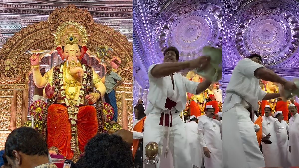 Lalbaugcha Raja 2026: Vidyut Jammwal Welcomes Bappa With Soulful Shankh-Damru Performance On Ganesh Chaturthi