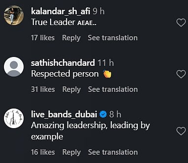 Sheikh Khaled Praised Online