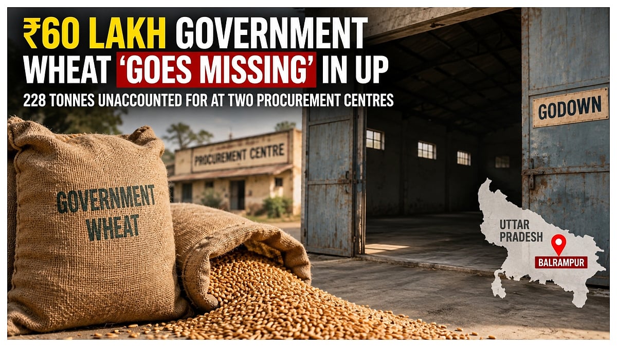 ₹60 Lakh Government Wheat ‘Goes Missing’ In UP, 228 Tonnes Unaccounted For At Two Procurement Centres