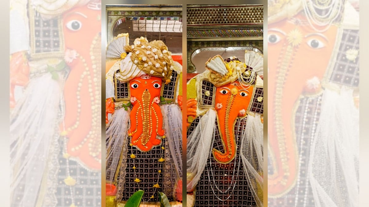 Nearly 100 Years Of Faith! Rare Two-Faced Ganesha Defines Ganpati Chowk In MP's Mandsaur