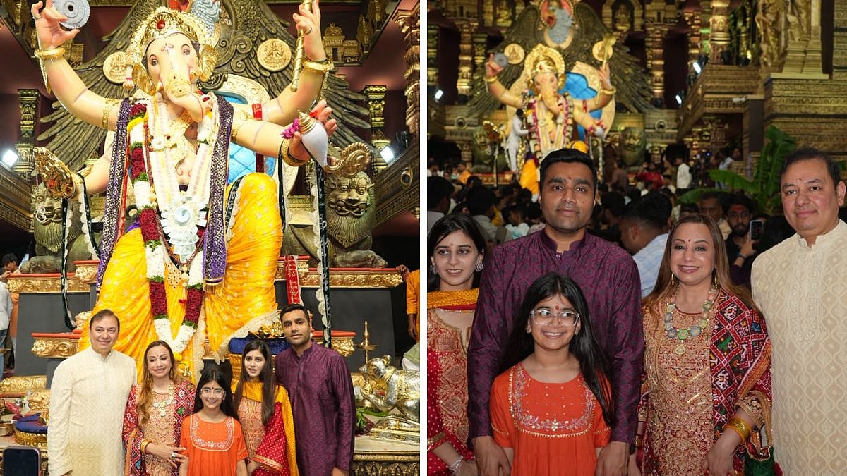 Ganesh Chaturthi 2026: Pranav Adani, Karan Adani Along With Family Seek Bappa’s Blessings At Chinchpokli Cha Chintamani - VIDEO