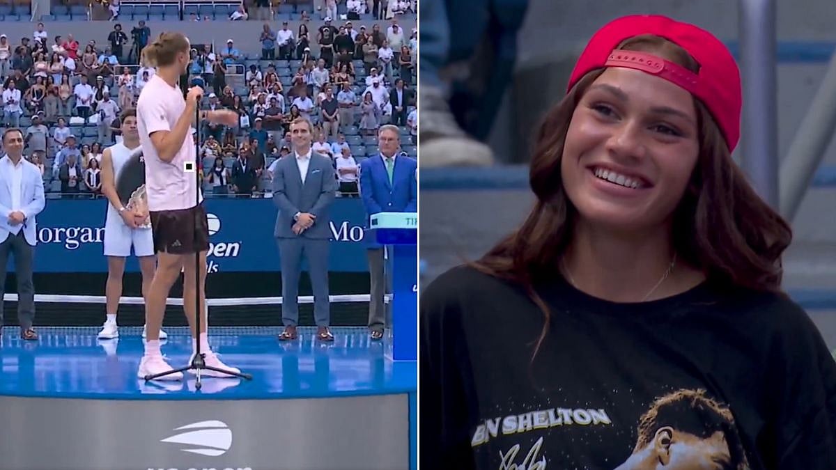 'Trying To Steal His Girl': Alexander Zverev Flirts With Ben Shelton's Girlfriend Trinity Rodman After US Open 2026 Win | VIDEO