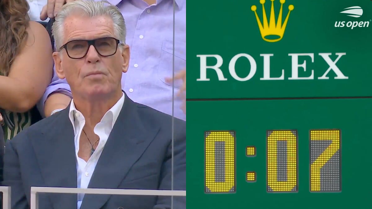 'Absolute Cinema': Pierce Brosnan's James Bond Moment At US Open Final Goes Viral As Camera Pans To Him At 0:07, Fans React