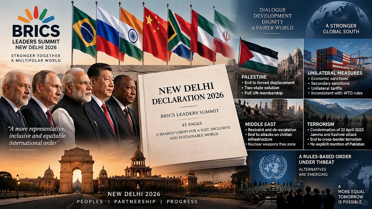 BRICS New Delhi Declaration 2026: Carefully Worded Document Signals Global South’s Challenge To Western Order