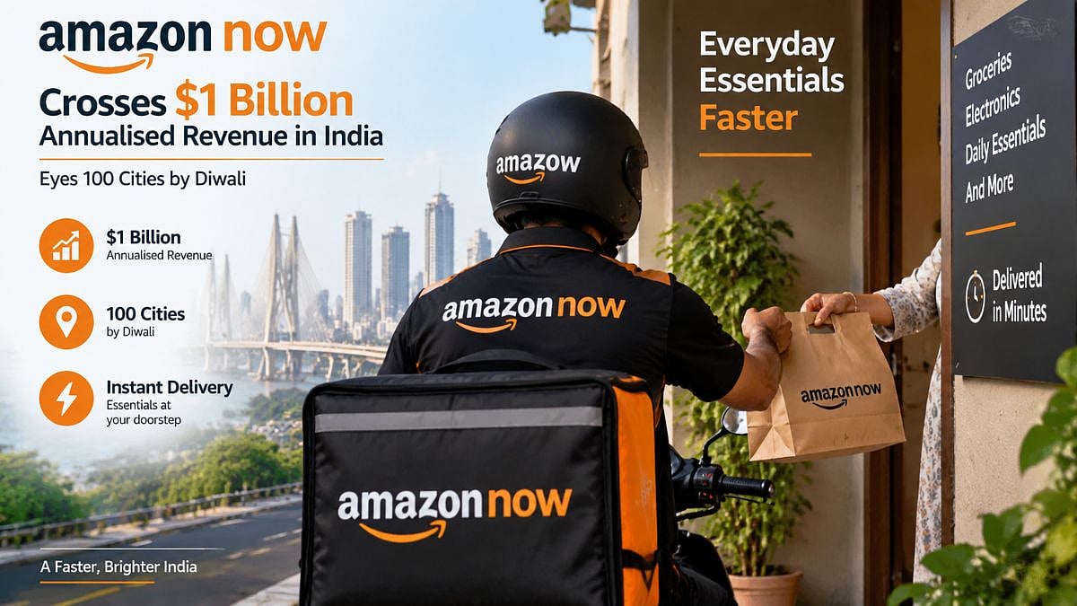 Amazon Now Crosses $1 Billion Annualised Revenue In India, Eyes 100 Cities By Diwali