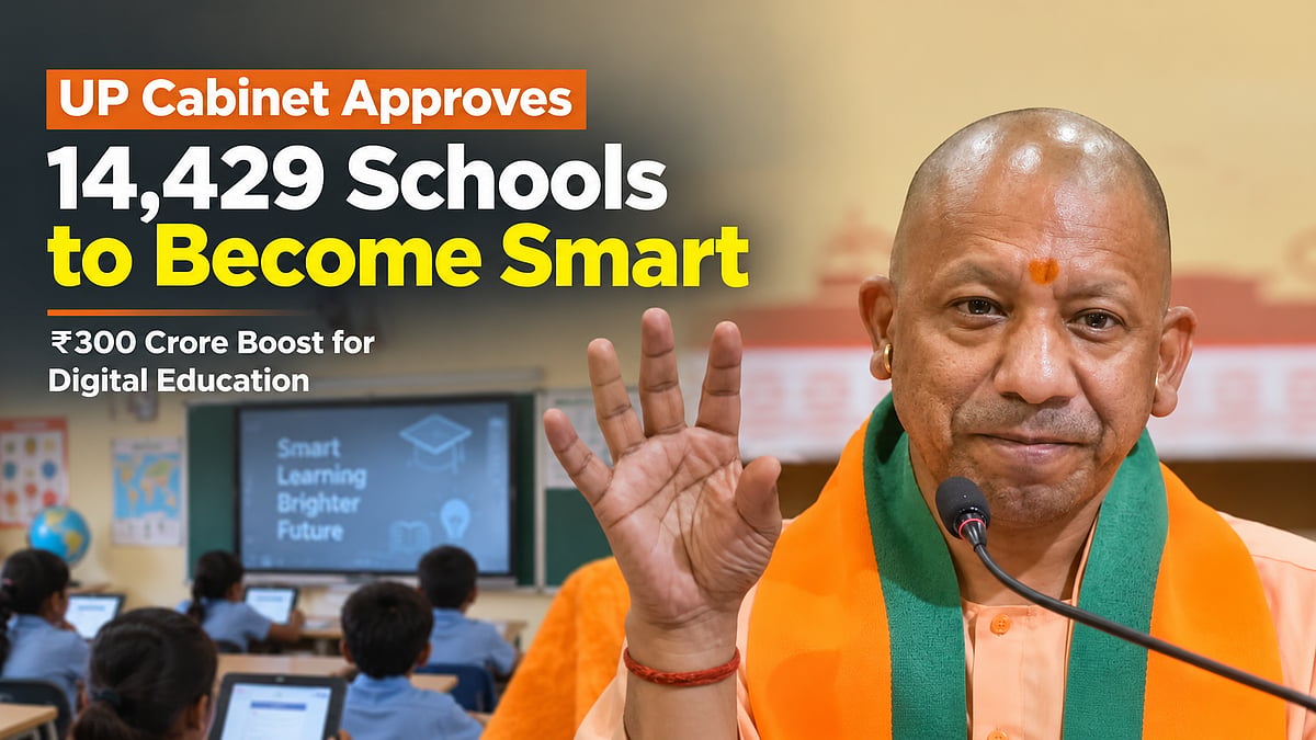 Uttar Pradesh: Yogi Cabinet Approves ₹300 Crore To Develop 14,429 Government Primary Schools As Smart Schools