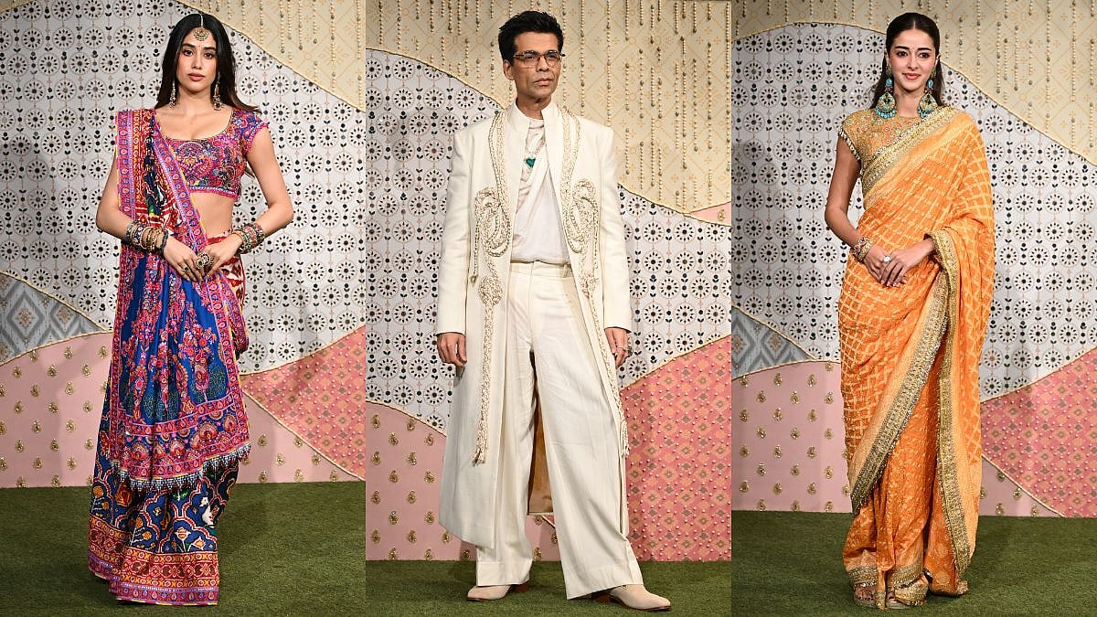 Janhvi Kapoor, Karan Johar, Ananya Panday And Other A-Listers Bring Maximalist Desi Drama To Ambani's Ganpati Celebration