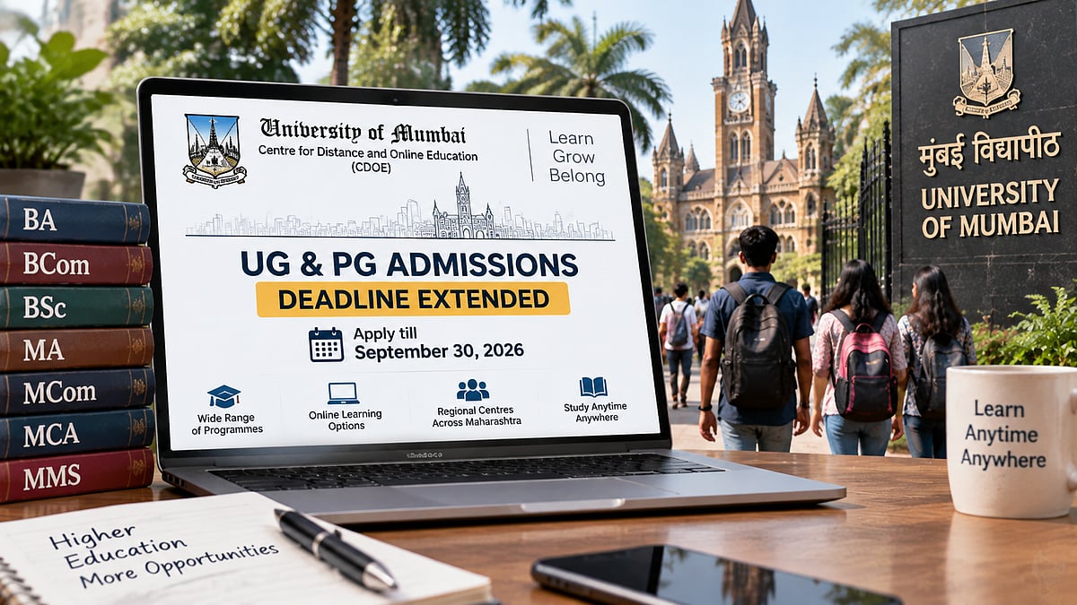 Mumbai University Extends CDOE Admissions Deadline Till September 30 For UG And PG Programmes Under...