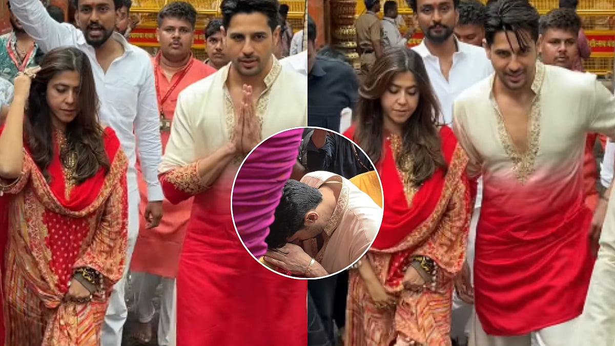 Sidharth Malhotra Goes Barefoot To Seek Blessings At Mumbai's Lalbaugcha Raja With Ektaa Kapoor Ahead Of Vvaan Trailer Release — VIDEO