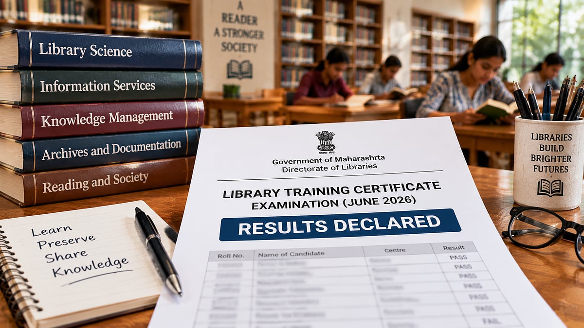 Maharashtra Library Training Certificate Exam Results Declared: 1,295 Candidates Pass With 61% Overall Success Rate
