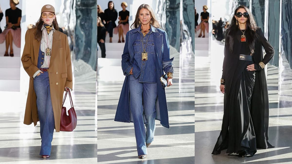Indian Designer Sabyasachi Returns To New York Fashion Week After Nearly 18 Years, Supermodel Christy Turlington Opens Show In Denim And Gold Jewels