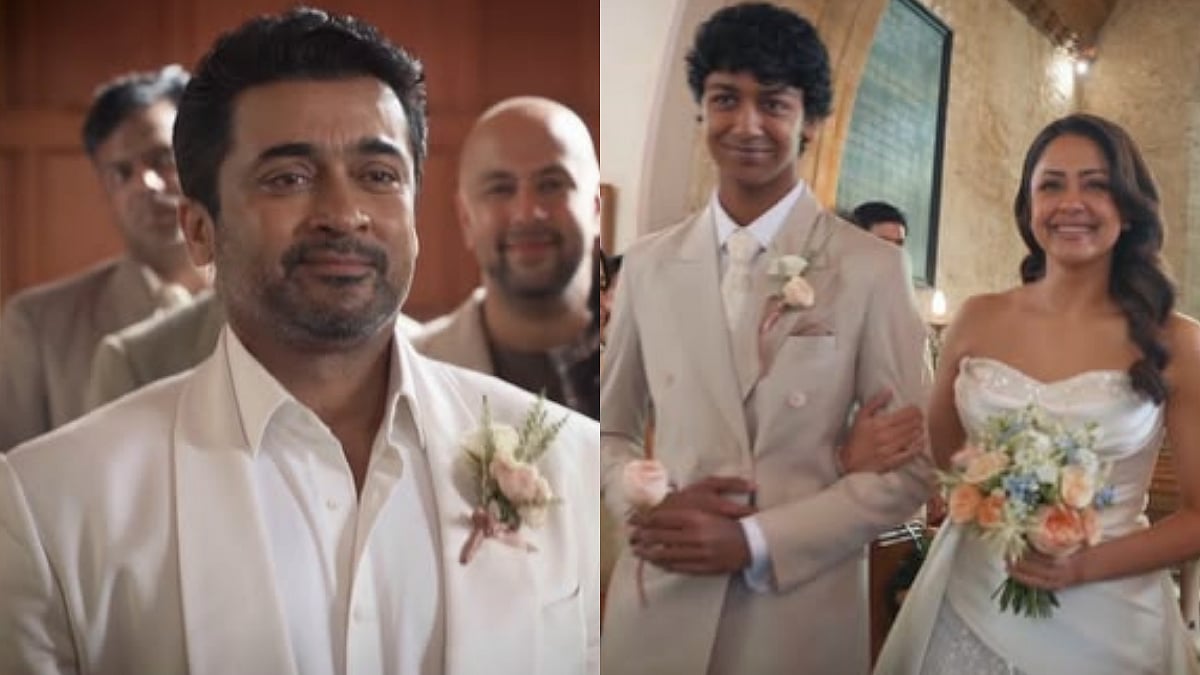 Suriya Gets Teary-Eyed As Wife Jyotika Walks Down The Aisle, Couple Renews Wedding Vows In Church After 20 Years In Scotland- VIDEO