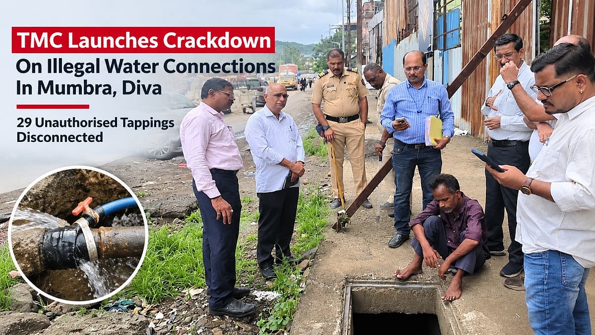 Thane Municipal Corporation Launches Major Crackdown On Illegal Water Connections In Mumbra, Diva; 29 Unauthorised Tappings Disconnected